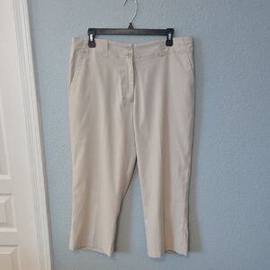 Beige Women's Straight-Leg Pants